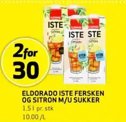 Bunnpris ELDORADO ISTE FERSKEN OG SITRON M/U SUKKER tilbud