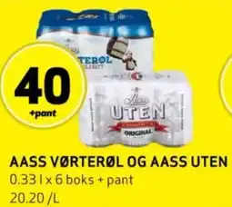 Bunnpris AASS VØRTERØL OG AASS UTEN tilbud