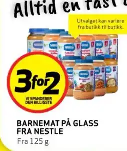 Bunnpris BARNEMAT PÅ GLASS FRA NESTLE tilbud
