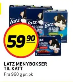 Bunnpris LATZ MENYBOKSER TIL KATT tilbud