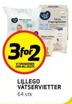 Bunnpris LILLEGO VÅTSERVIETTER tilbud