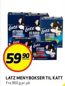 Bunnpris LATZ MENYBOKSER TIL KATT tilbud