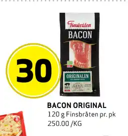 Bunnpris Bacon Original tilbud