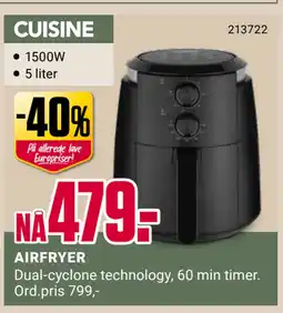 Europris AIRFRYER tilbud