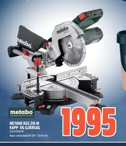 Coop Obs METABO KGS 216 M KAPP- OG GJÆRSAG tilbud