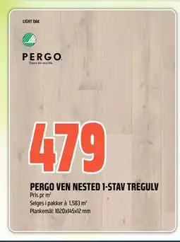Coop Obs PERGO VEN NESTED 1-STAV TREGULV tilbud