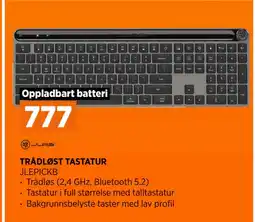 POWER TRÅDLØST TASTATUR tilbud