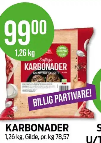 Kiwi Gilde karbonader tilbud