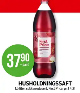 Kiwi First price husholdningssaft tilbud