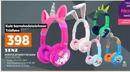 POWER HODETELEFONER FOR BARN tilbud