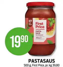 Kiwi First price pastasaus tilbud