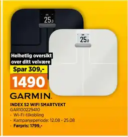 POWER INDEX S2 WIFI SMARTVEKT tilbud