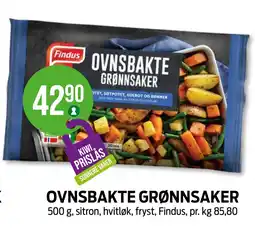Kiwi OVNSBAKTE GRØNNSAKER tilbud