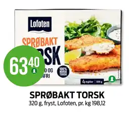 Kiwi SPRØBAKT TORSK tilbud