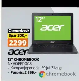 POWER 12" CHROMEBOOK NXHQEED008 tilbud