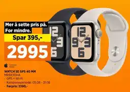 POWER WATCH SE GPS 40 MM tilbud