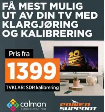 POWER FÅ MEST MULIG UT AV DIN TV MED KLARGJØRING OG KALIBRERING tilbud