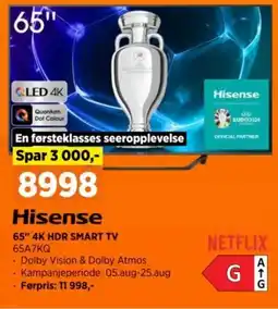 POWER 65" 4K HDR SMART TV 65A7KQ tilbud