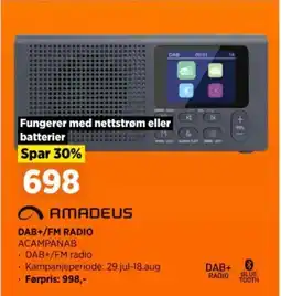 POWER DAB+/FM RADIO ACAMPANAB tilbud