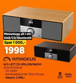 POWER ALT-I-ETT CD-SPILLER/RADIO ACAVATO24LW tilbud