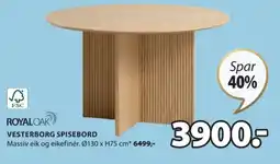 JYSK VESTERBORG SPISEBORD tilbud