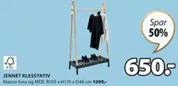 JYSK JENNET KLESSTATIV tilbud