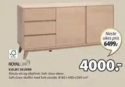 JYSK KALBY SKJENK tilbud