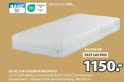 JYSK BASIC S50 VENDBAR MADRASS tilbud