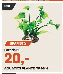 PetXL AQUATICS PLANTE GRØNN tilbud