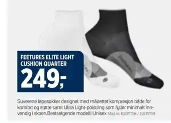 Sport 1 FEETURES ELITE LIGHT CUSHION QUARTER tilbud