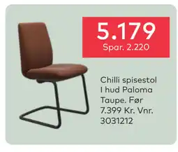 Skeidar Chilli spisestol tilbud