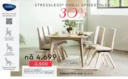 Skeidar Stressless Chilli D200 høy stol tilbud