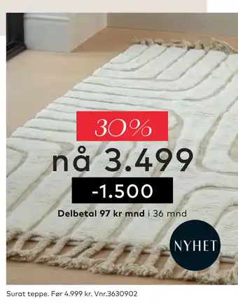 Skeidar Surat teppe tilbud
