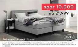 Skeidar Jensen Opal Jubileum kontinental tilbud
