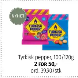 Tyrkisk pepper, 100/120g