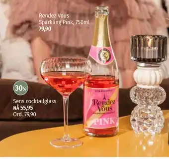 Nille Sens cocktailglass tilbud