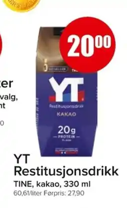 Eurospar YT Restitusjonsdrikk tilbud