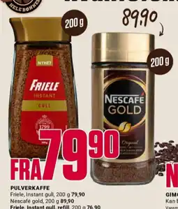Europris Gull instant kaffe tilbud