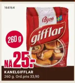 Europris Pågen gifflar kanel tilbud