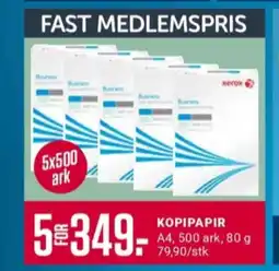 Europris Xerox kopipapir tilbud