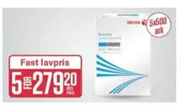 Europris Xerox kopipapir tilbud
