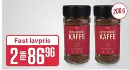 Europris Luxus instant kaffe tilbud