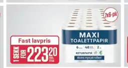 Europris Maxi toalettpapir tilbud