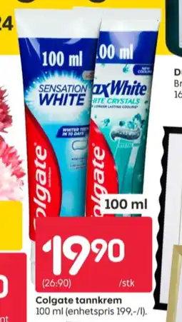Rusta Colgate tannkrem tilbud