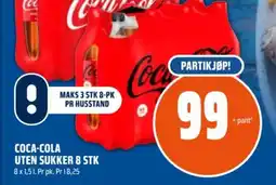 Coop Obs COCA-COLA UTEN SUKKER 8 STK tilbud
