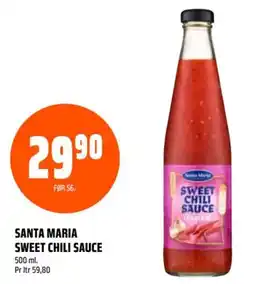 Coop Obs SANTA MARIA SWEET CHILI SAUCE tilbud