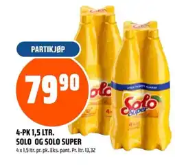 Coop Obs 4-PK 1,5 LTR. SOLO OG SOLO SUPER tilbud