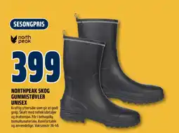 Coop Obs NORTHPEAK SKOG GUMMISTØVLER UNISEX tilbud