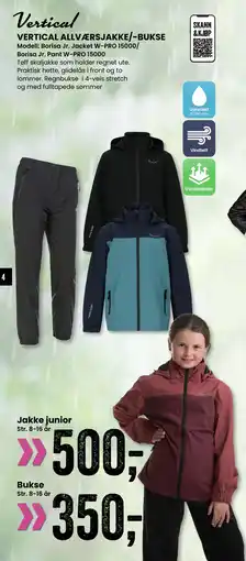 Sport Outlet VERTICAL ALLVÆRSJAKKE/-BUKSE tilbud