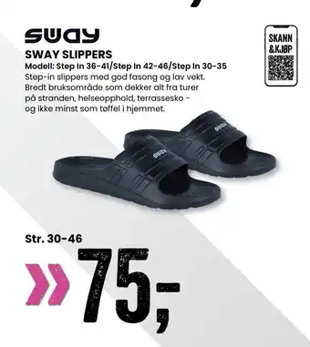 Sport Outlet SWAY SLIPPERS tilbud